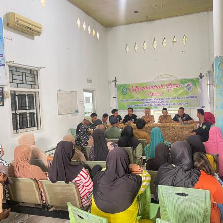 PEMERINTAH DESA TAMALATE GELAR MUSYAWARAH DESA RANCANGAN DAN PENETAPAN APDES TAHUN ANGGARAN 2025